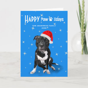 Staffordshire Bull Terrier Christmas Staffy Lovers Feiertagskarte