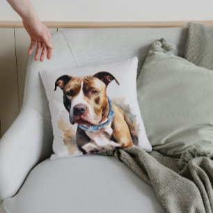 Staffordshire Bull Terrier Der sanfte Wächter🐾 Kissen