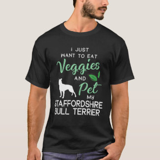 Staffordshire Bull Terrier Dog Cigar Lover Birthda T-Shirt