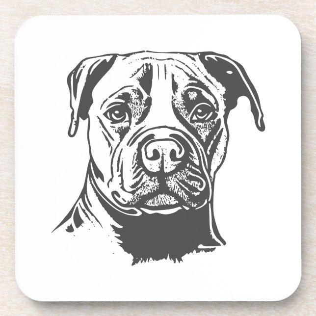 Staffordshire Bull Terrier Getränkeuntersetzer (Vorderseite)