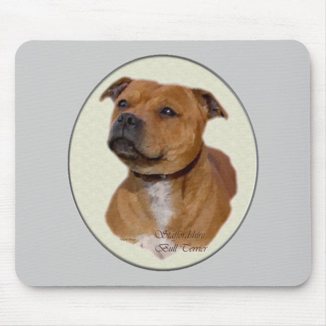 Staffordshire Bull Terrier Gifts Mousepad (Vorne)
