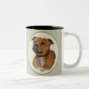Staffordshire Bull Terrier Gifts Zweifarbige Tasse