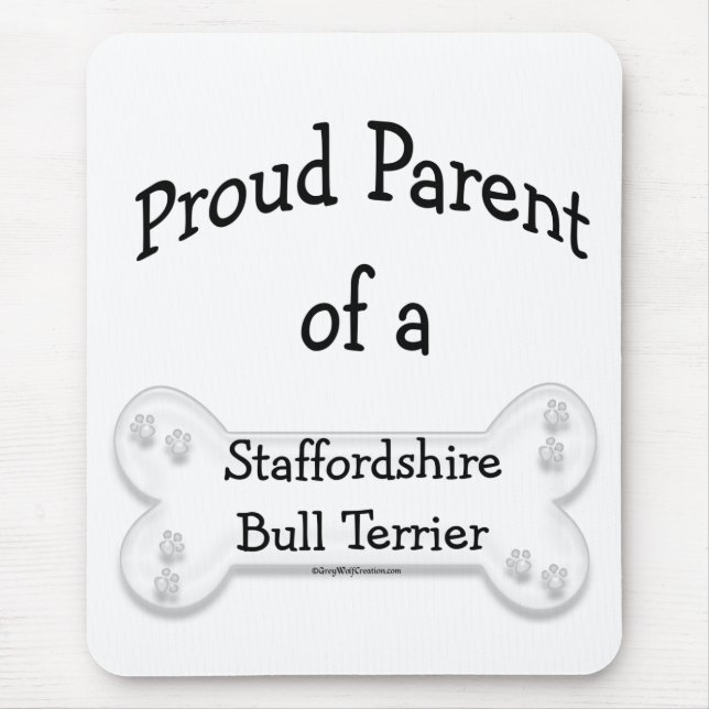 Staffordshire Bull Terrier Proud Mousepad (Vorne)
