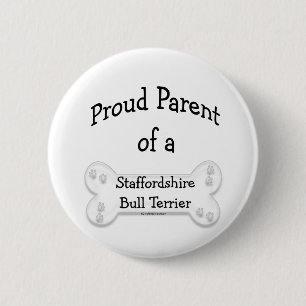 Staffordshire Bull Terrier Proud P... - Schaltfläc Button