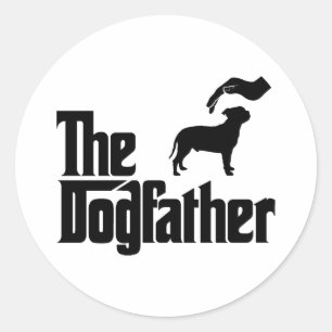 Staffordshire Bull Terrier Runder Aufkleber