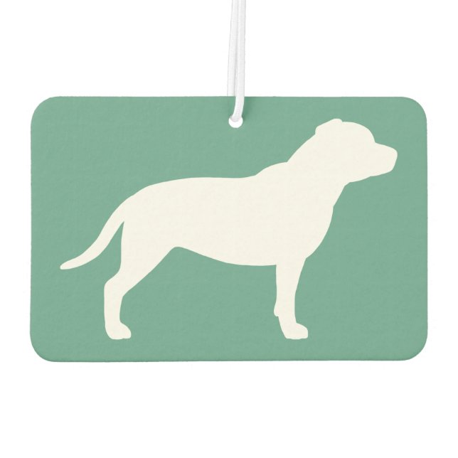 Staffordshire Bull Terrier Silhouette Autolufterfrischer (Rückseite)