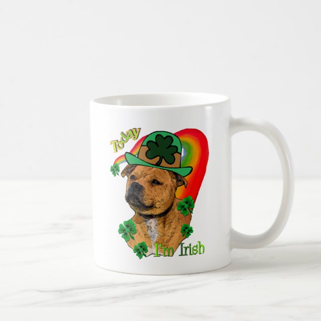 Staffordshire Bull Terrier St Patricks Tasse (Rechts)