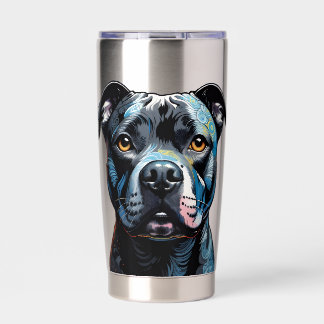 Staffordshire Bull Terrier (Staffy) Notizkarte Thermobecher