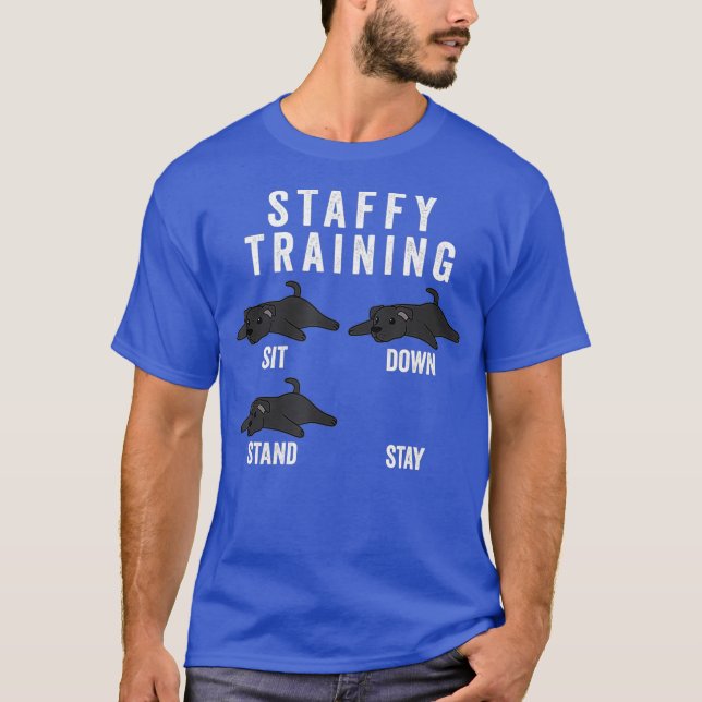 Staffordshire Bull Terrier Training Dog T-Shirt (Vorderseite)