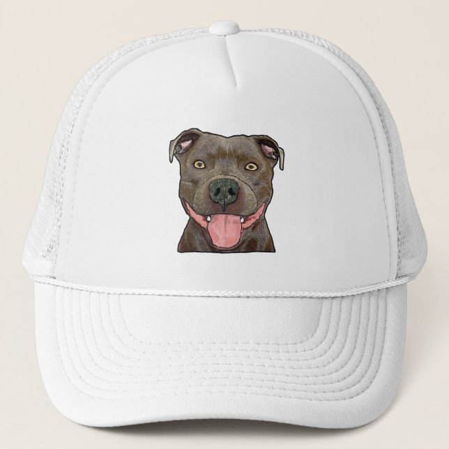 Staffordshire Bull Terrier Truckerkappe (Vorderseite)