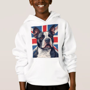 Staffordshire Bull Terrier Union Jack Hoodie für K