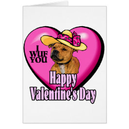 Staffordshire Bull Terrier Valentinstag
