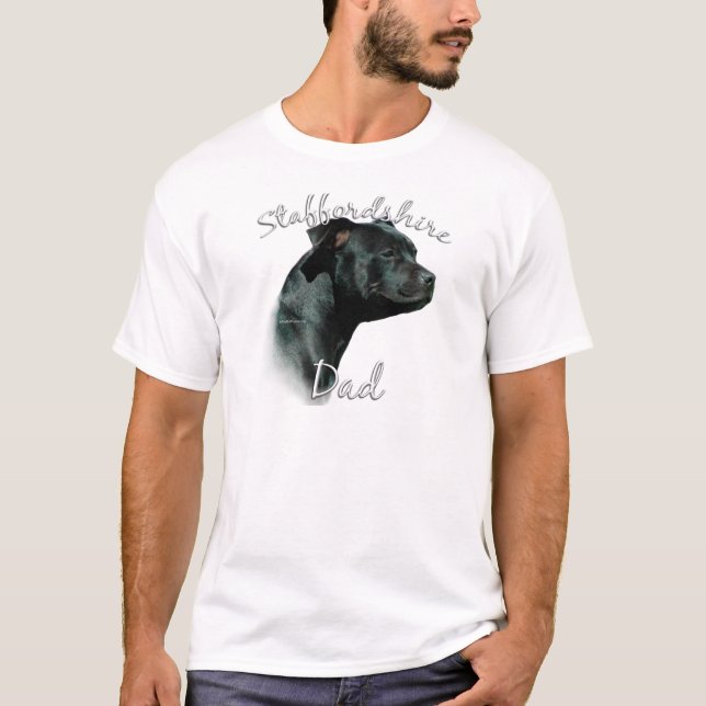 Staffordshire Bull Terrier Vater 2 T-Shirt (Vorderseite)
