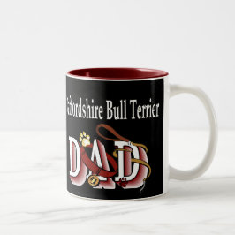 Staffordshire Bull Terrier Vater Geschenke Zweifarbige Tasse