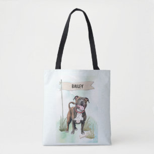 Staffordshire Bull Terrier Wasserfarben personalis