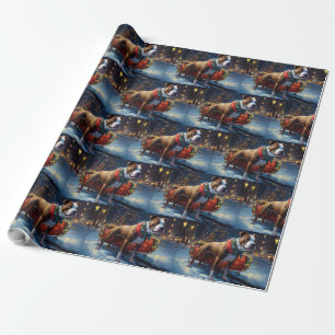 Staffordshire Bull Terrier Weihnachtsfest Geschenkpapier
