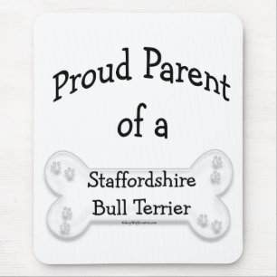 Staffordshire-Bullterrier-stolzes Elternteil Mousepad