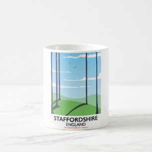 Staffordshire England Zugposter Tasse