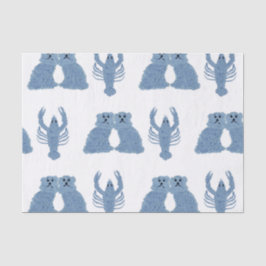 Staffordshire Hogs Lobster Ginger Jars Seidenpapier