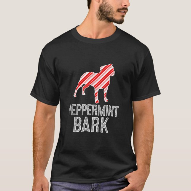 Staffordshire Pit Bull Terrier Peppermint Bark Chr T-Shirt (Vorderseite)