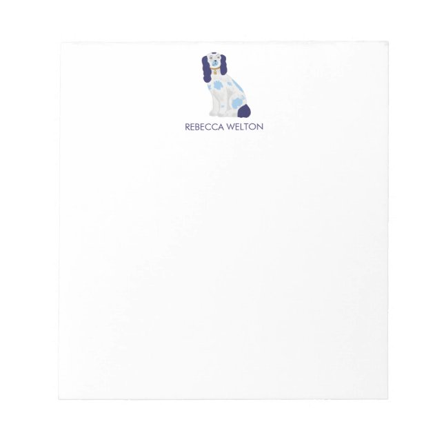 Staffordshire Spanel Note Pad Notizblock (Vorderseite)
