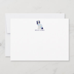 Staffordshire Spanel Personalisiert Flat Note Card Mitteilungskarte
