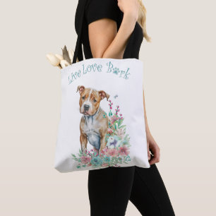 Staffordshire Terrier Hundemama Blumenmuster