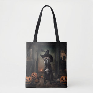 Staffordshire Terrier Kürbisse Halloween Gruselig