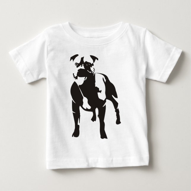 Staffy Baby T-shirt (Vorderseite)
