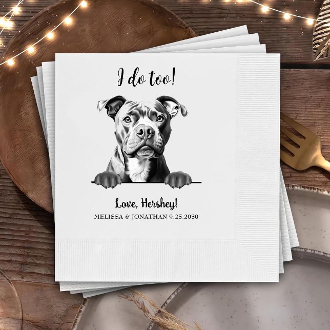 Staffy Dog Hand Zeichnend Personalisiert Ich tue a Serviette (Von Creator hochgeladen)