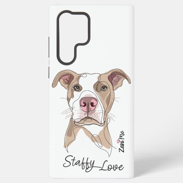 Staffy Liebe - Zani Mo Protection Samsung Galaxy Hülle (Rückseite)