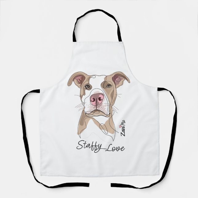 Staffy Liebe - Zani Mo Protection Schürze (Vorderseite)