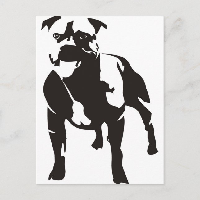 Staffy Postkarte (Vorderseite)