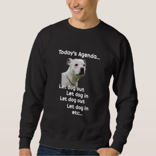 Staffy Staffordshire Bull Terrier lustiger Haustie Sweatshirt