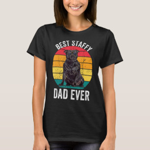 Staffy Vater Funny Vintag Staffordshire Bull Terri T-Shirt