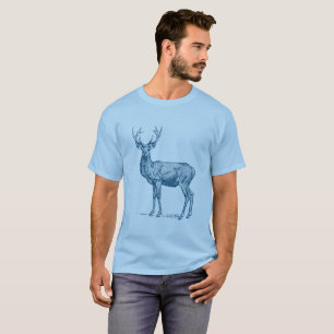 Stag 02 - Ocean Blue T-Shirt