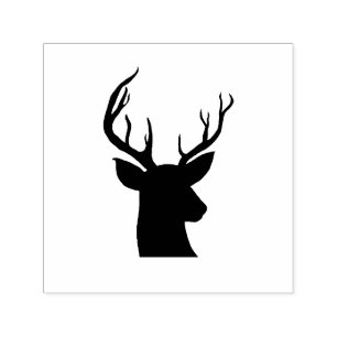 Stag Antler Rustikales Land Zeichnend Permastempel