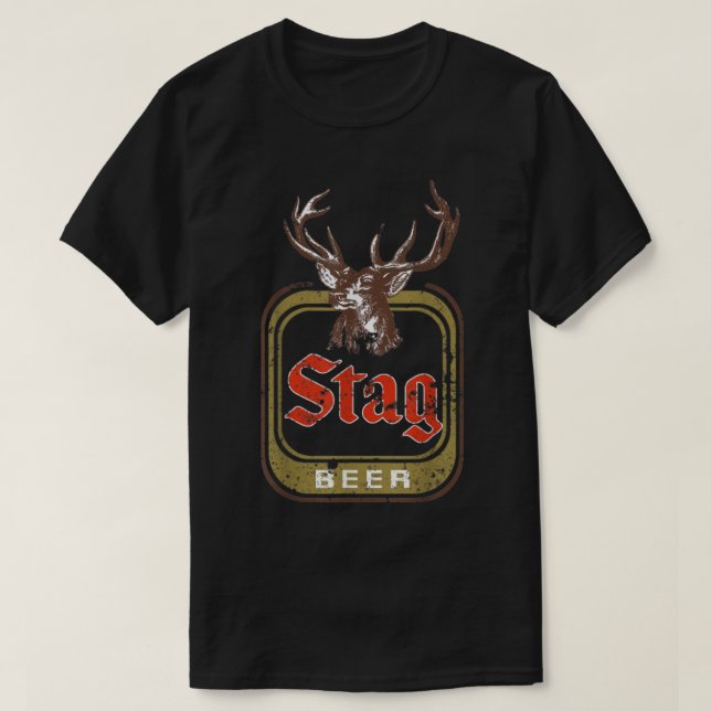 Stag Beer Vintag T-Shirt (Design vorne)