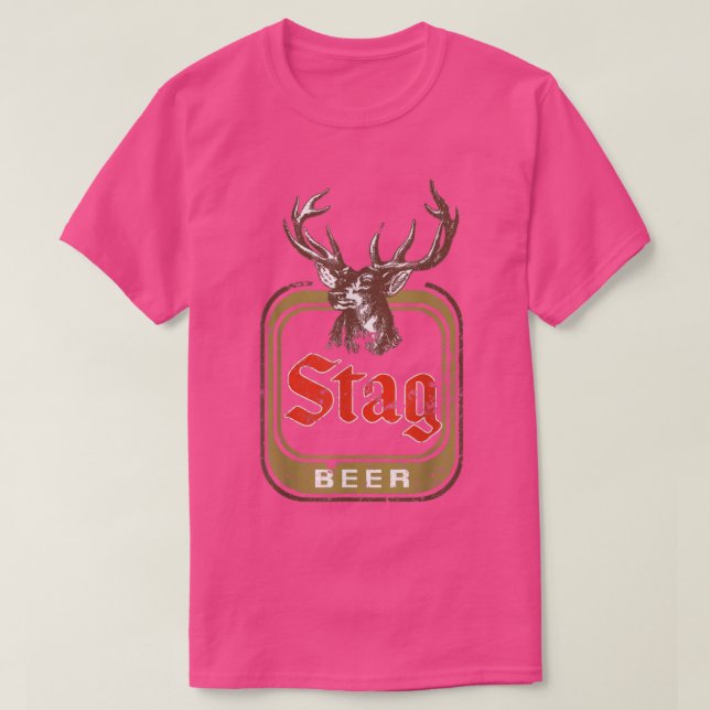 Stag Beer Vintag  T-Shirt (Design vorne)