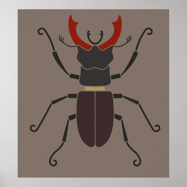 Stag Beetle Poster (Vorne)