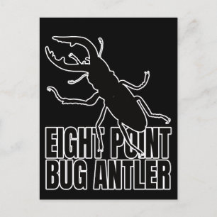 Stag Beetles Beetle Bugs Entomology Geek Postkarte