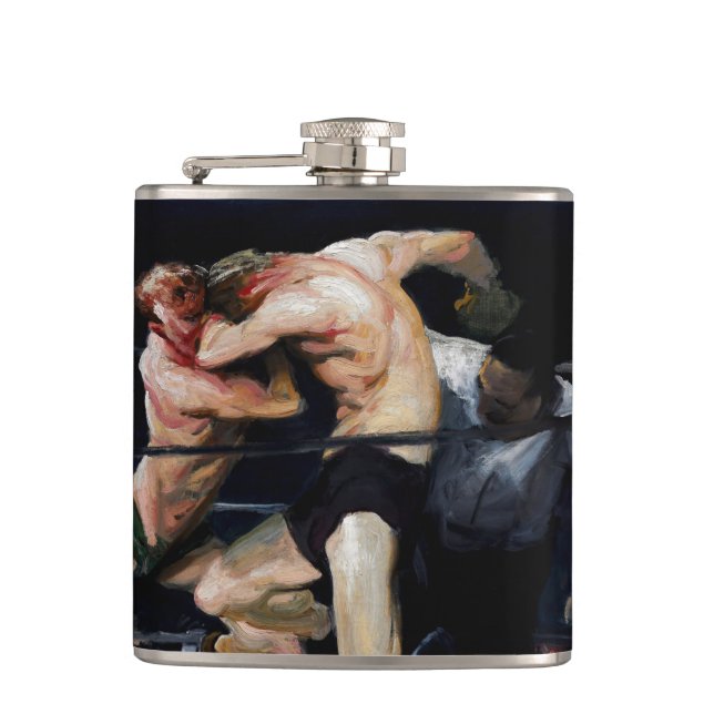 Stag bei Sharkey's 1909 Flachmann (Vorderseite)