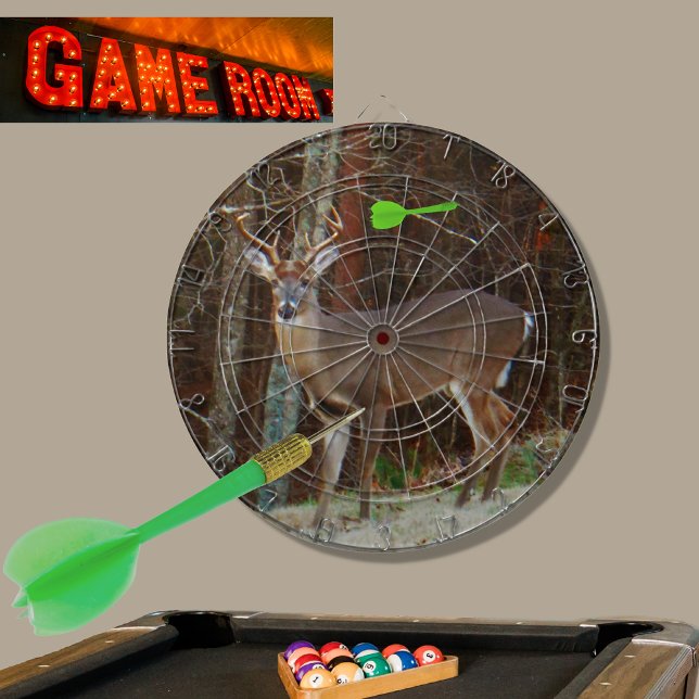 Stag / Buck Deer Oak Camouflage Dartscheibe (Von Creator hochgeladen)