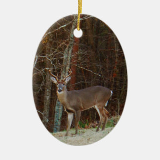 Stag / Buck Deer Oak Camouflage Keramikornament