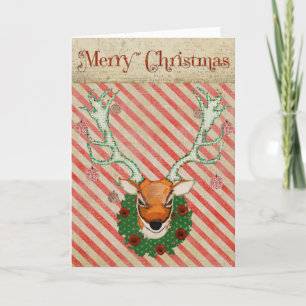 Stag Christmas Card Feiertagskarte