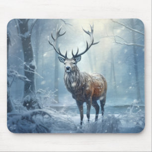 Stag Deer Animal Wildlife Wilderness Kunst, Dichtu Mousepad