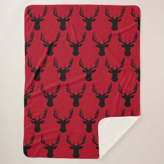 Stag Deer Head Sherpadecke (Vorderseite)