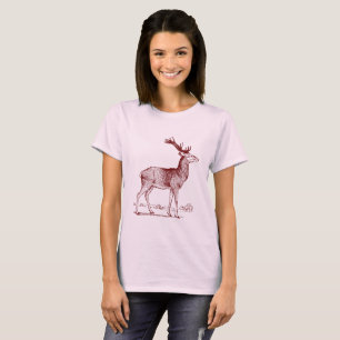 Stag - Dunkelrot T-Shirt