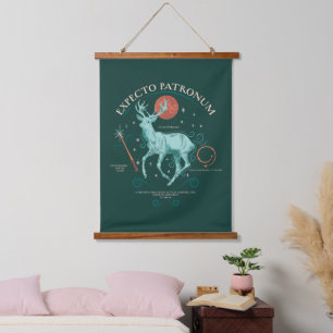 Stag Expecto Patronum Graphic Wandteppich Mit Holzrahmen