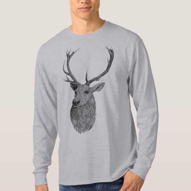 Stag Head T - Shirt (Vorderseite)